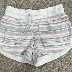 Athleta Jacquard Sandbar Linen Shorty shorts, size 2